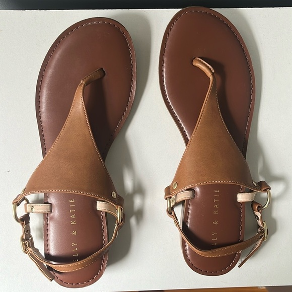 Tan/brown Kelly & Katie Sandals - Picture 1 of 2